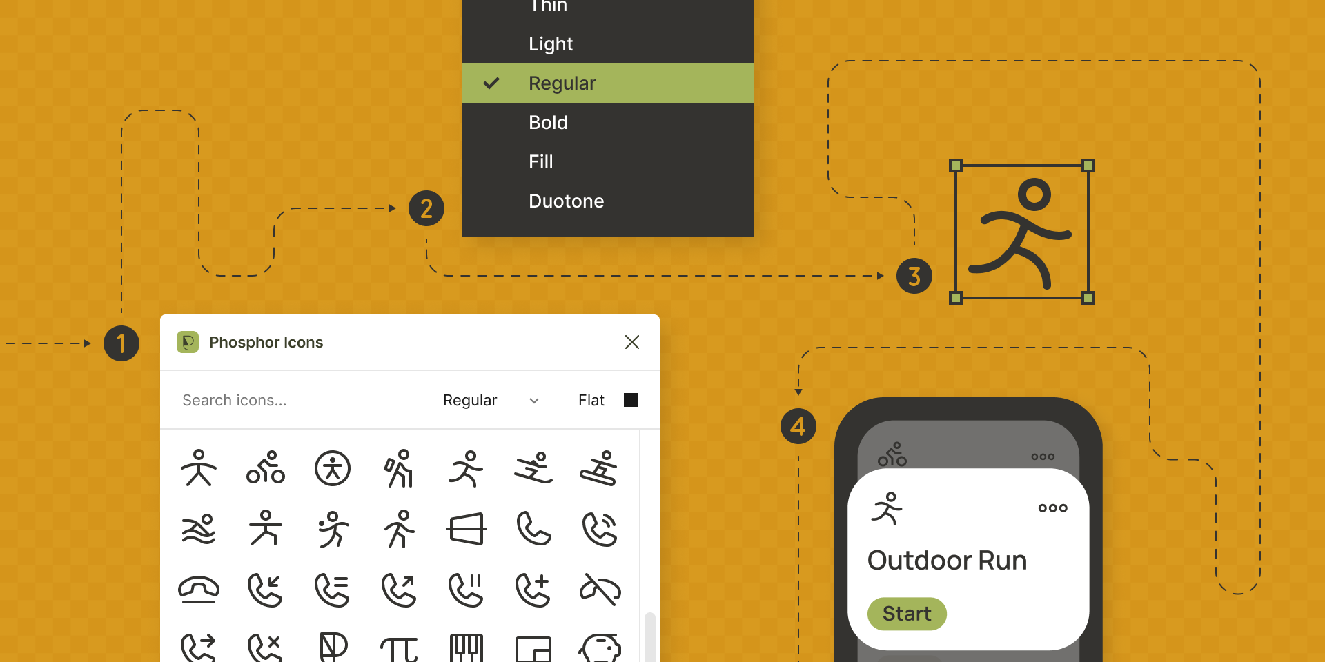 Phosphor Icons丨图标库 展示图
