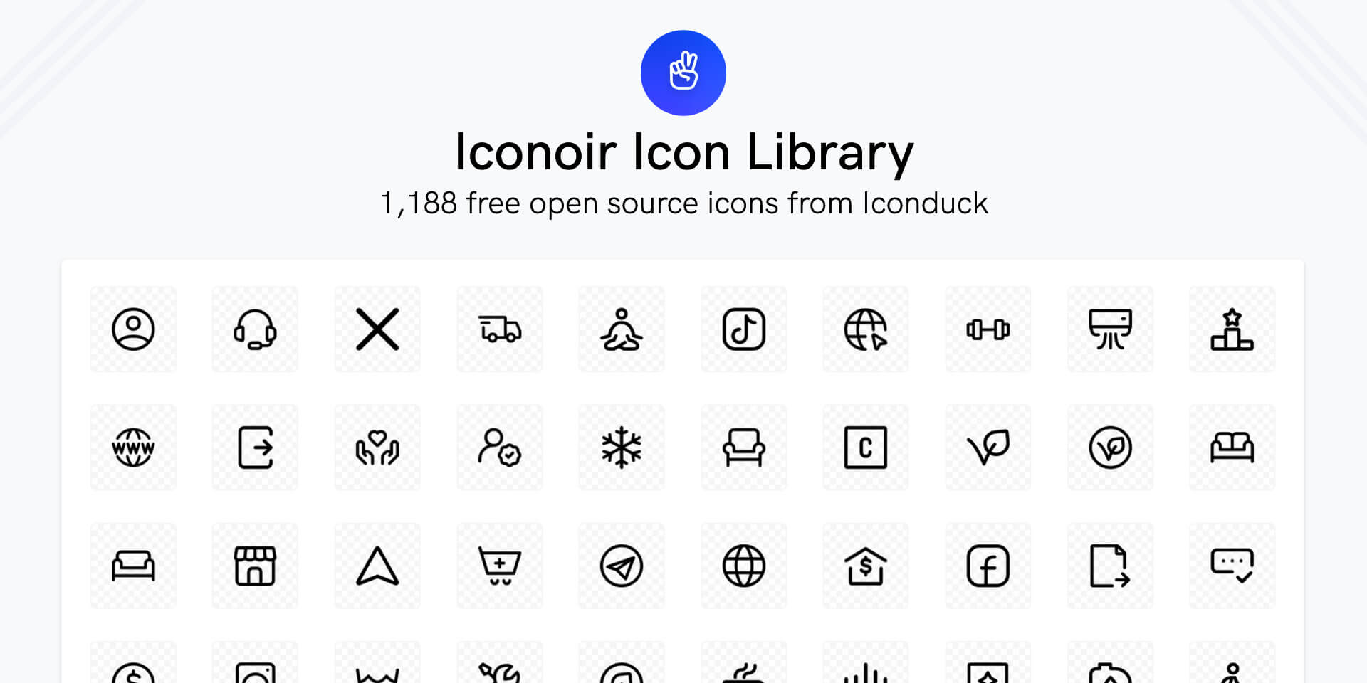 Iconoir Icon Library by Iconduck丨图标库 封面