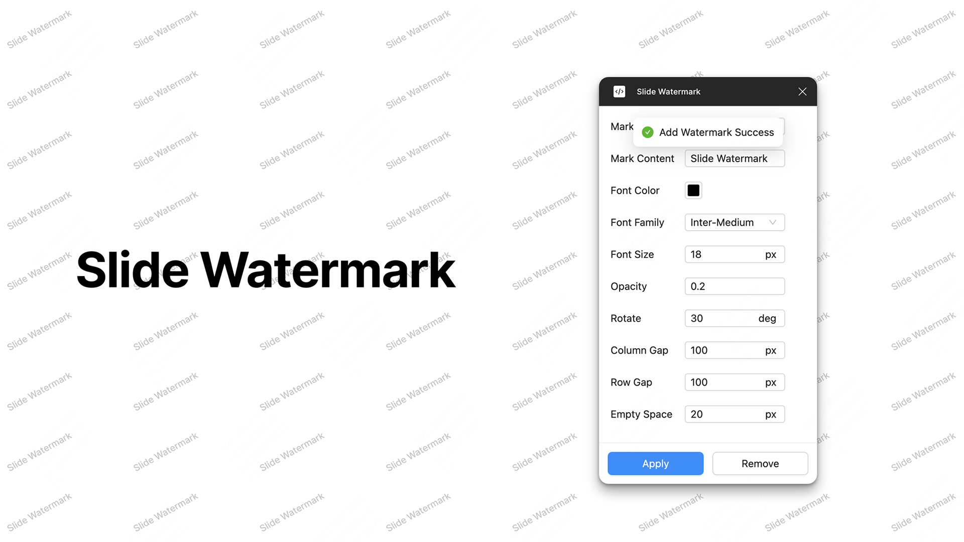 Slide Watermark|幻灯片水印 展示图